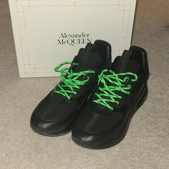 Alexander McQueen Shoes Mens Alexander Mcqueen Black High Top